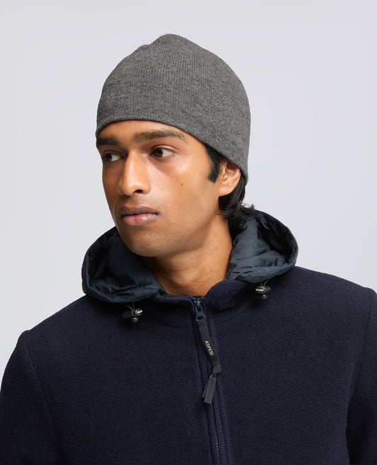 CAPPELLO IN LANA, YAK E CASHMERE - GRIGIO