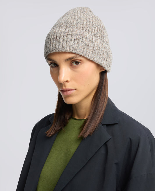 CAPPELLO IN LANA A COSTE - TORTORA