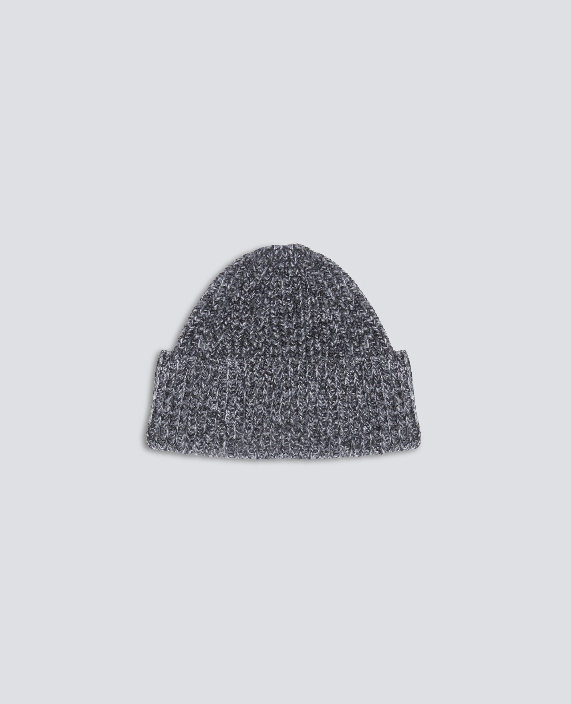 CAPPELLO IN LANA A COSTE - GRIS - ASPESI