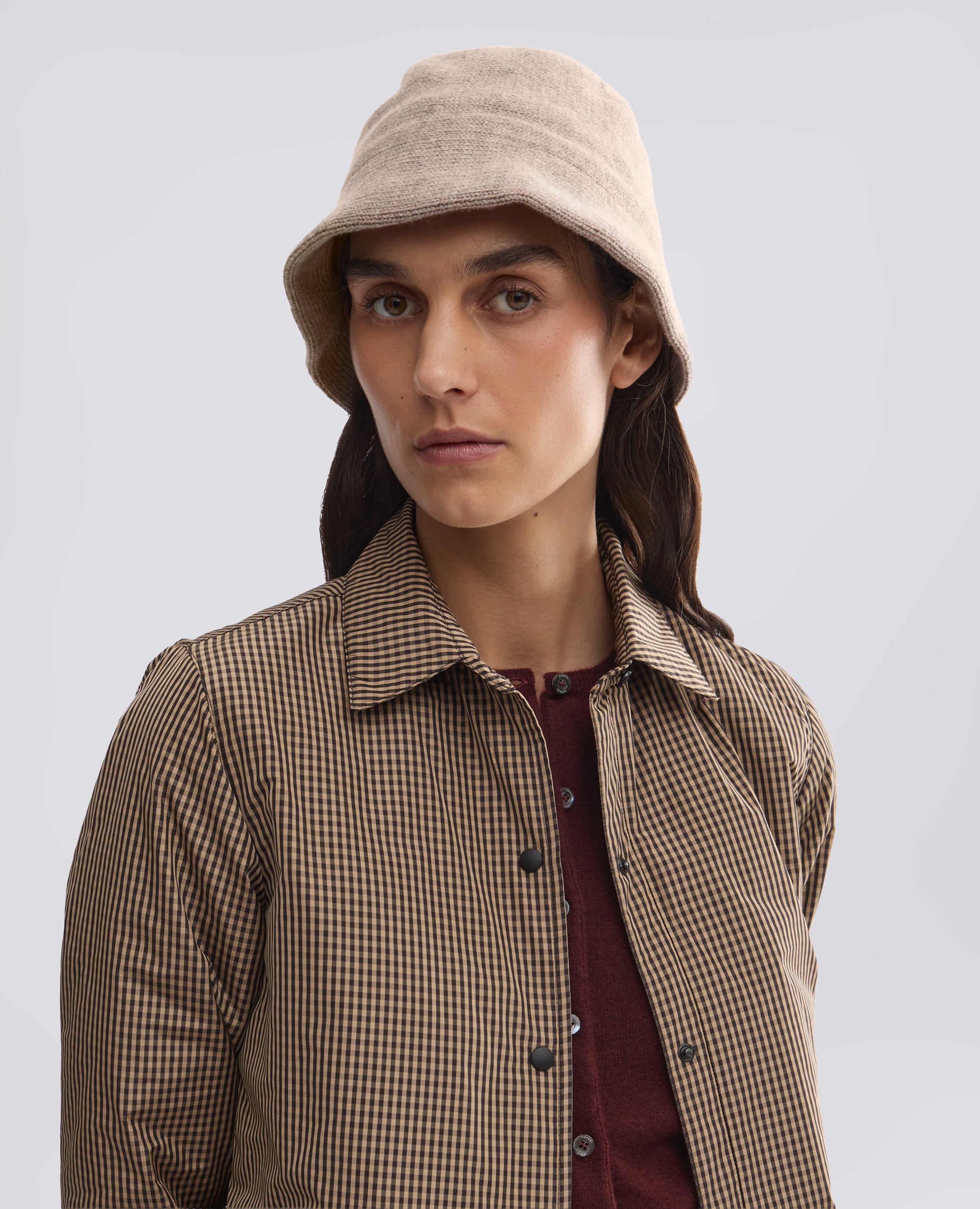 SOMBRERO DE LANA Y CACHEMIRA - BEIGE - ASPESI