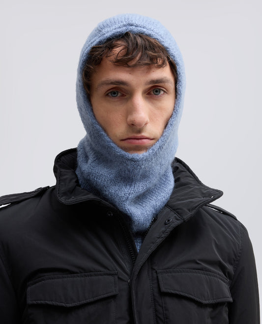 BALACLAVA IN MOHAIR E LANA - AZZURRO - ASPESI