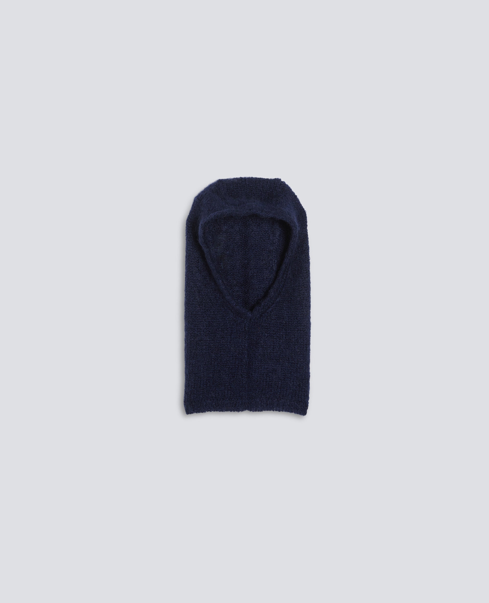 BALACLAVA IN MAGLIA DI MOHAIR E LANA - BLU - ASPESI