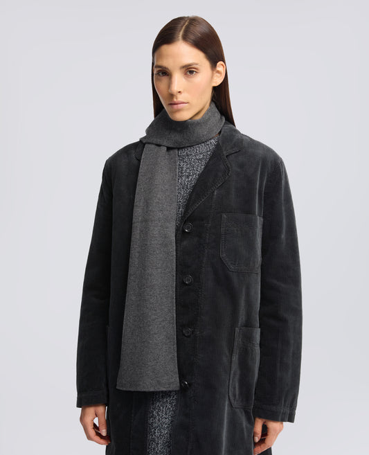 SCIARPA IN MISTO LANA, YAK E CASHMERE - GRIGIO