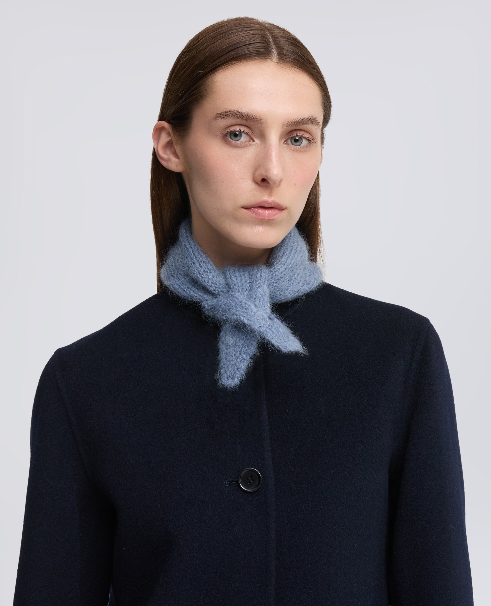 PICCOLO FOULARD IN MOHAIR E LANA - HIMMELBLAU - ASPESI