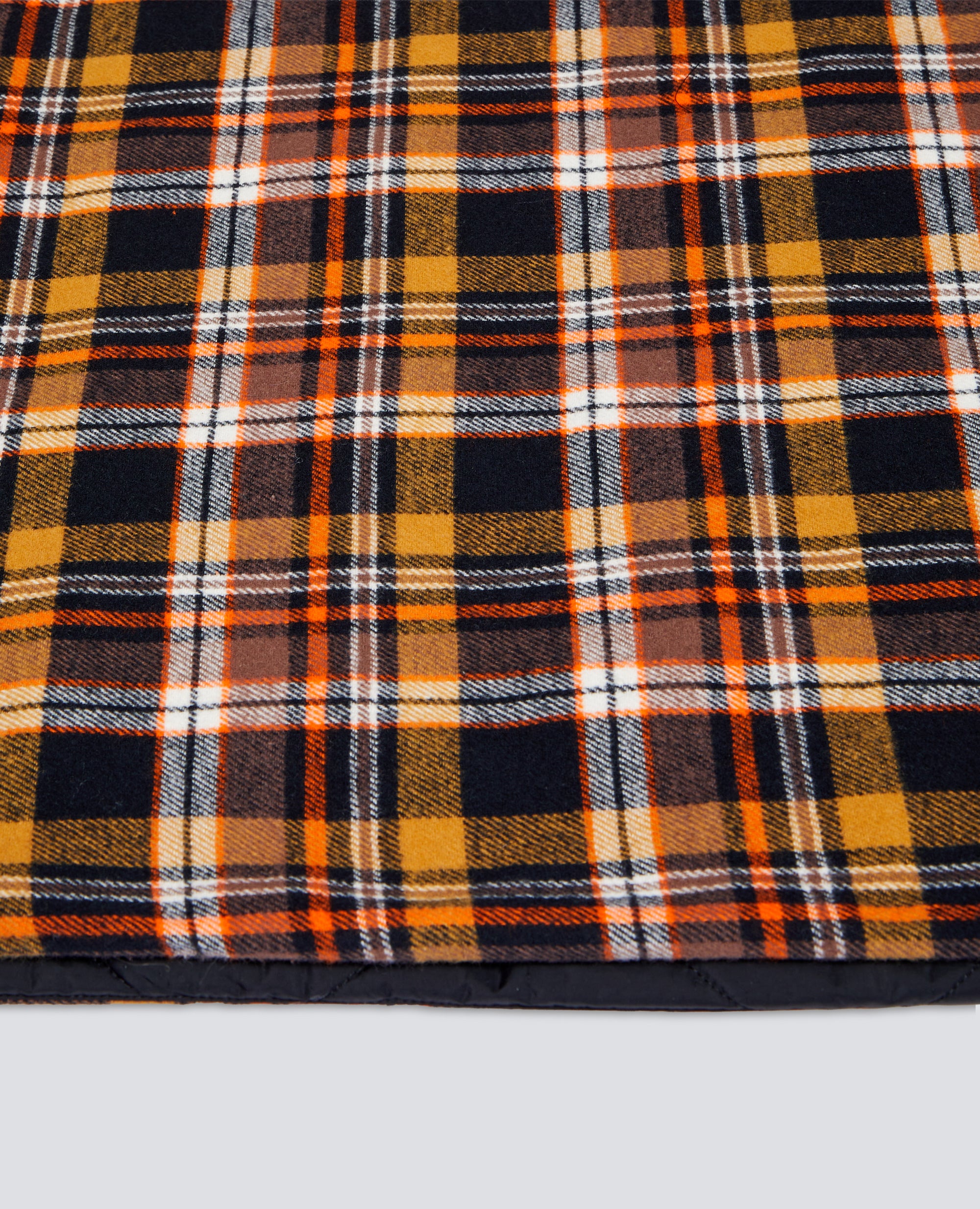 BRUSHED COTTON AND NYLON TWILL BLANKET - BROWN - ASPESI