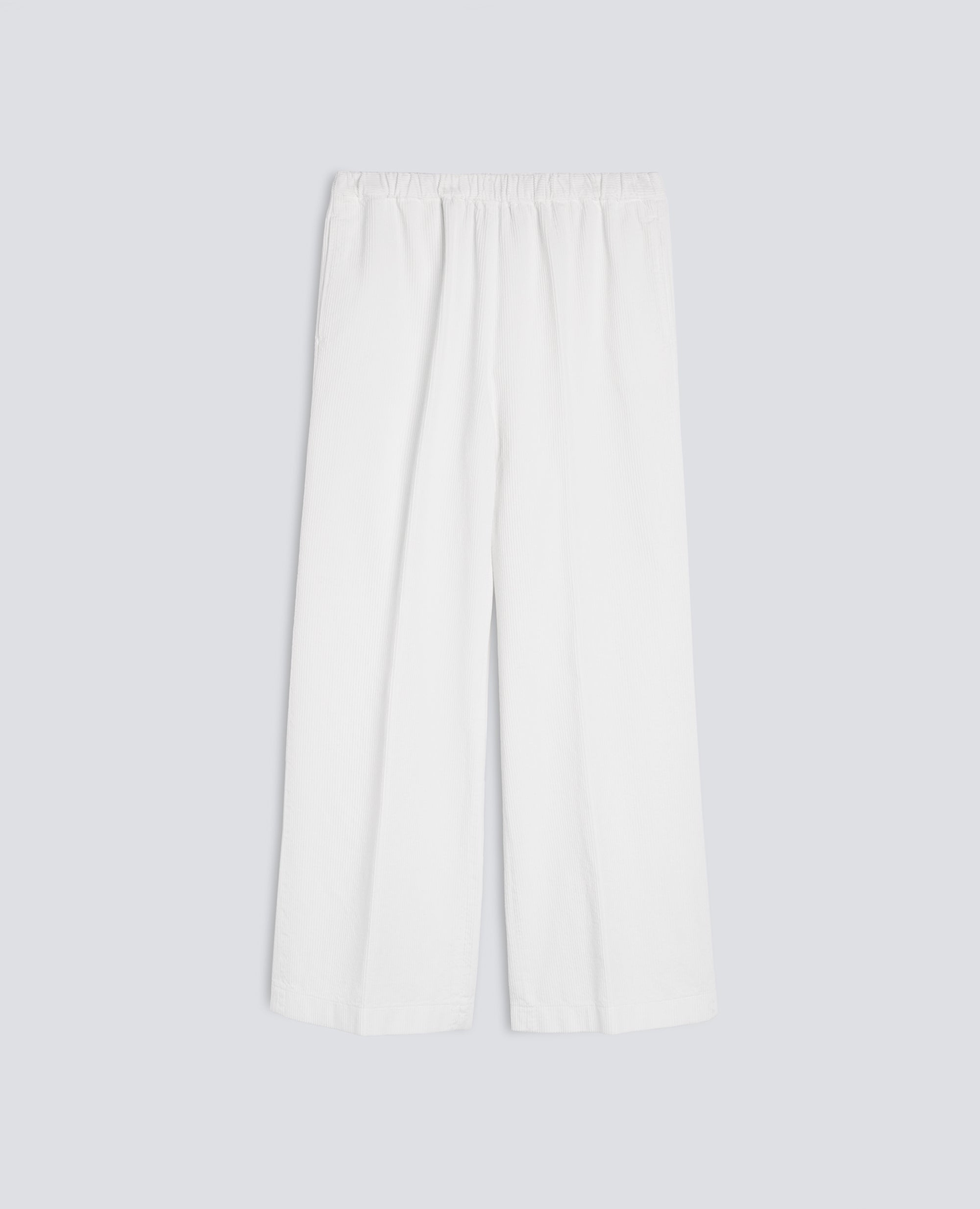 PANTALONE IN VELLUTO A COSTE 500 RIGHE DI COTONE TINTO CAPO - PANNA - ASPESI
