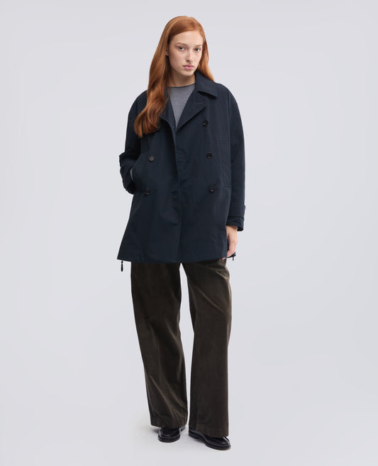 PANTALON DE PANA CON ELASTICO - VERDE - ASPESI