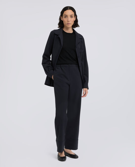 PANTALONE IN FLANELLA TECNOLANA - BLU
