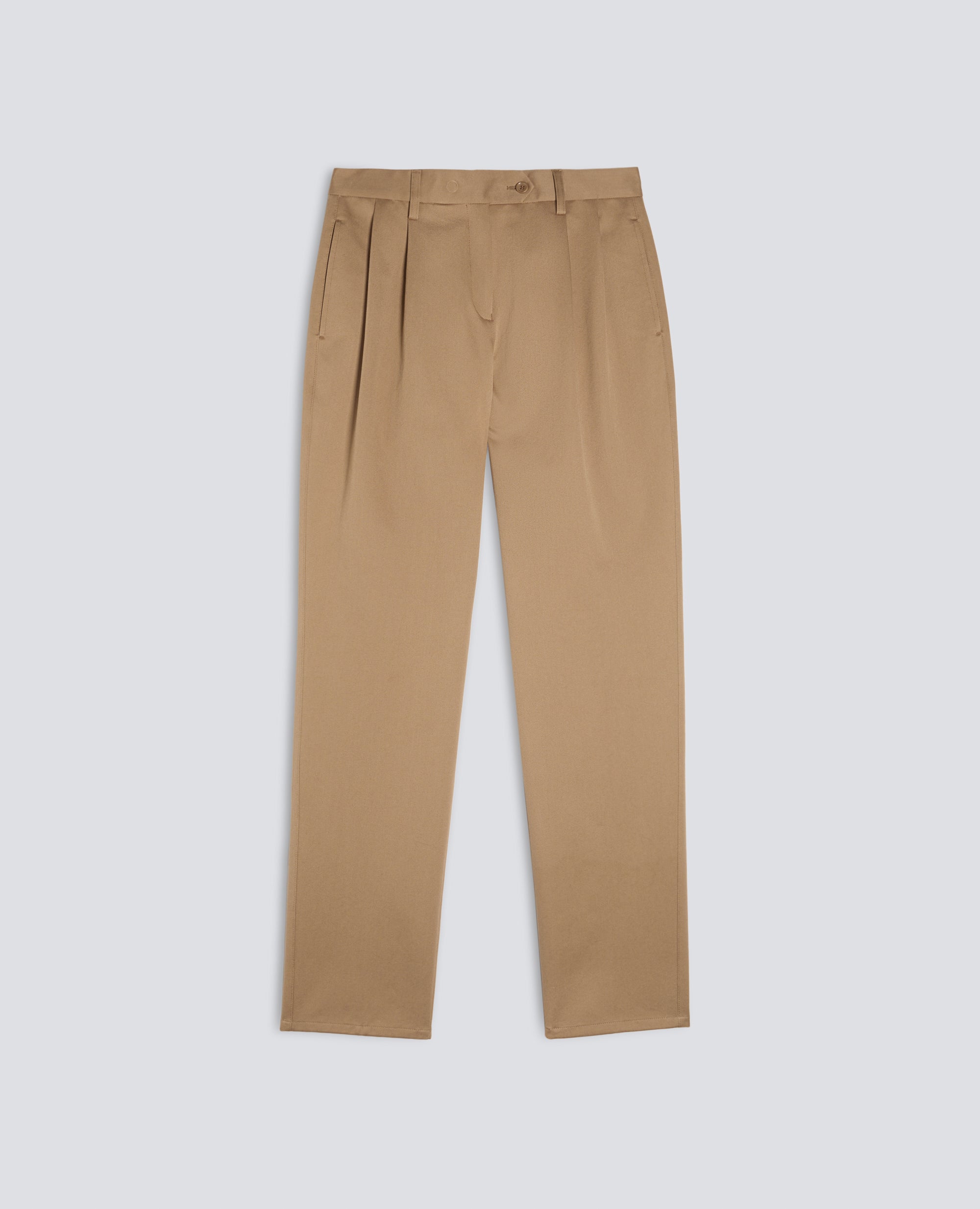 PANTALON EN GABARDINE DE COTON - BEIGE - ASPESI