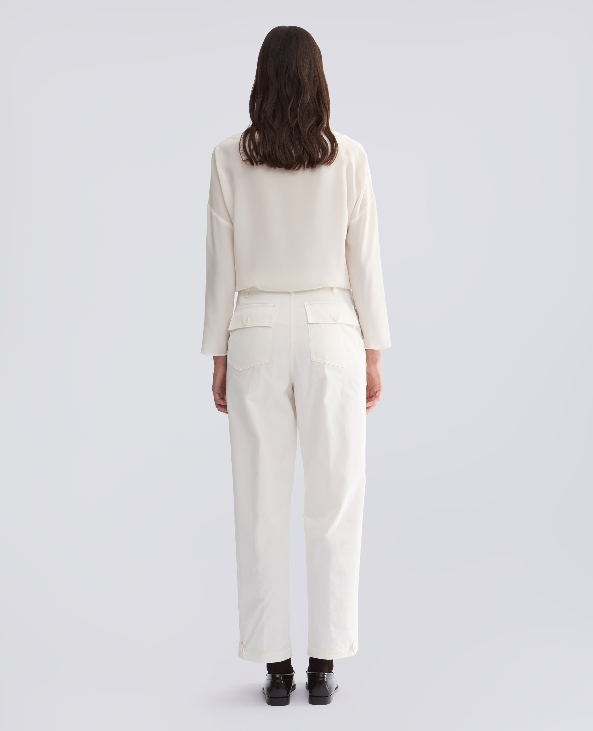 PANTALON EN GABARDINE DE COTON - NATUREL - ASPESI