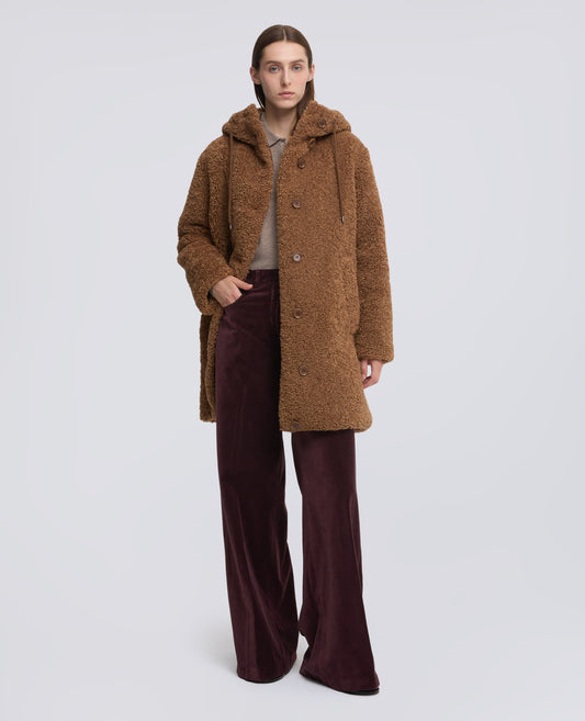 PANTALONE IN VELLUTO LISCIO COTONE TINTO CAPO - BARBERA