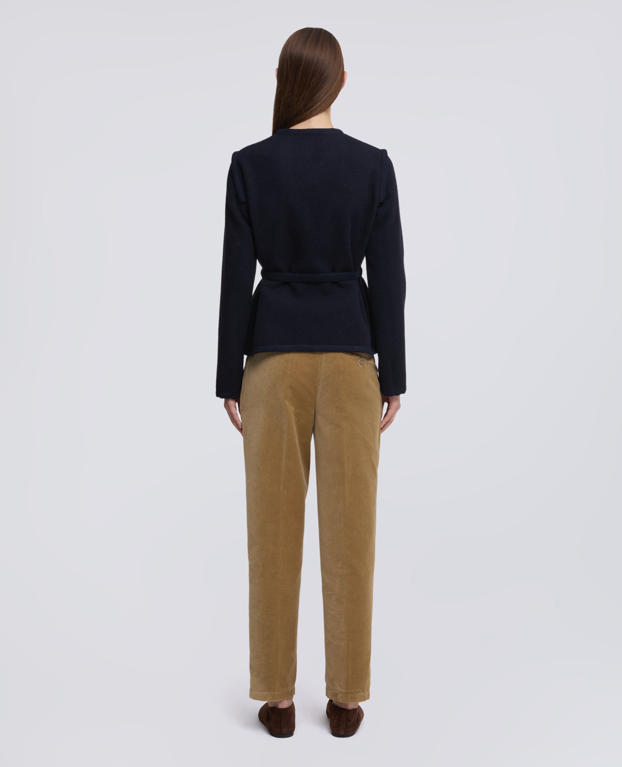 GIACCA IN PURA LANA VERGINE SHETLAND - NAVY - ASPESI
