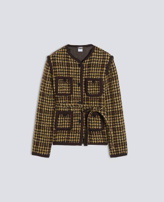 GIACCA IN BOUCLE DI MISTO LANA E ALPACA - GIALLO - ASPESI