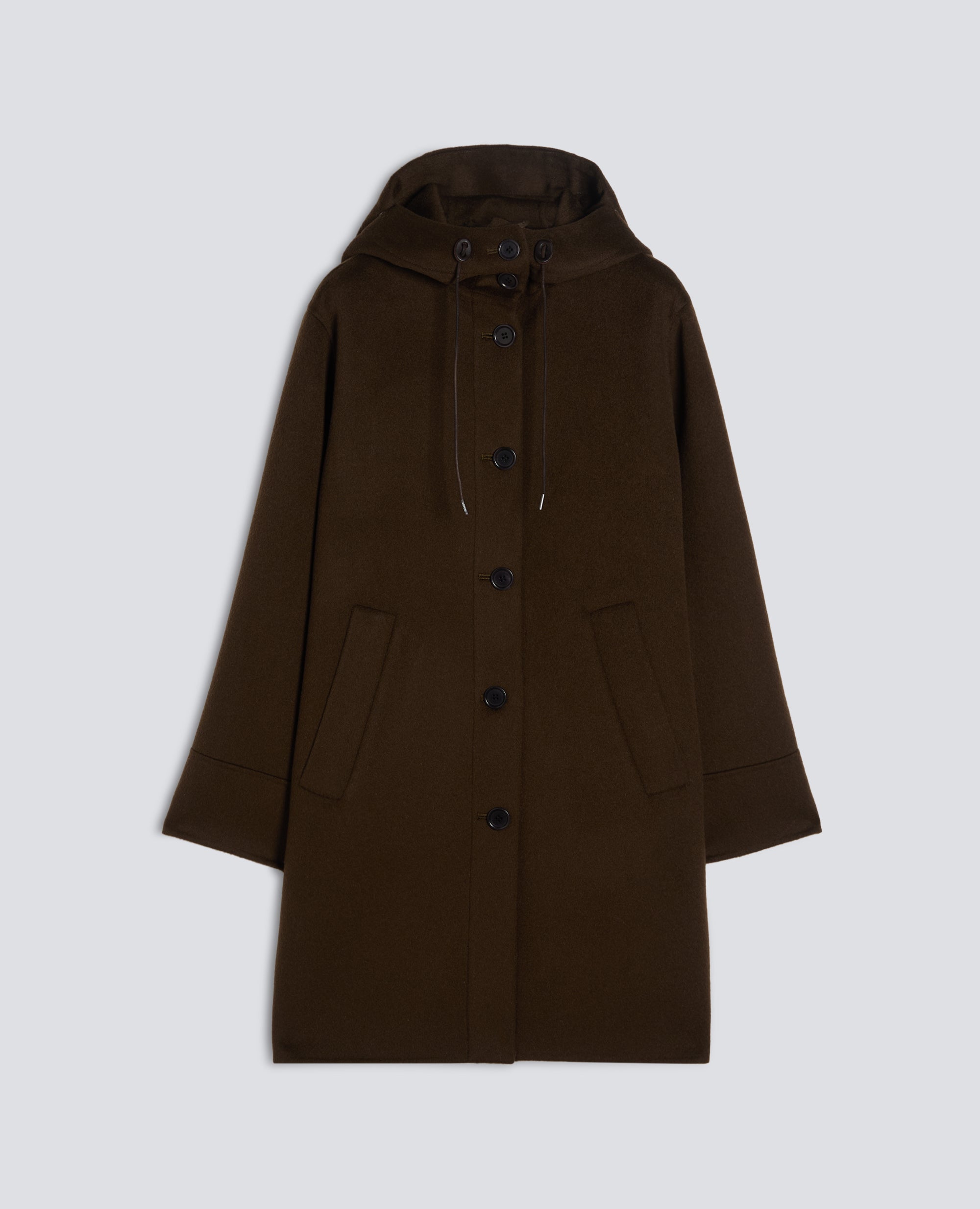 PARKA IN DOUBLE DI LANA EFFETTO BEAVER - MARRONE - ASPESI