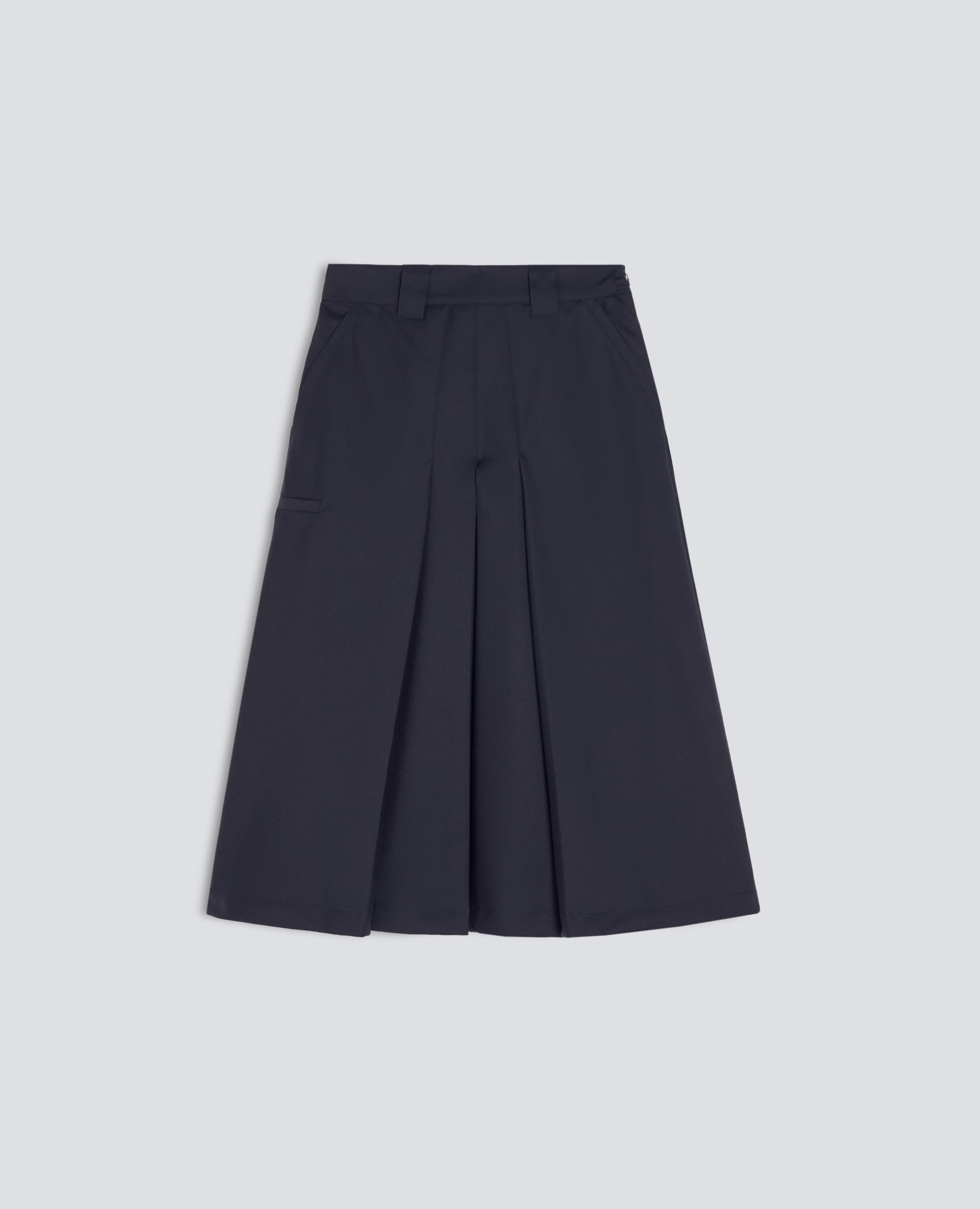 ROCK AUS SCHURWOLL-GABARDINE - BLAU - ASPESI