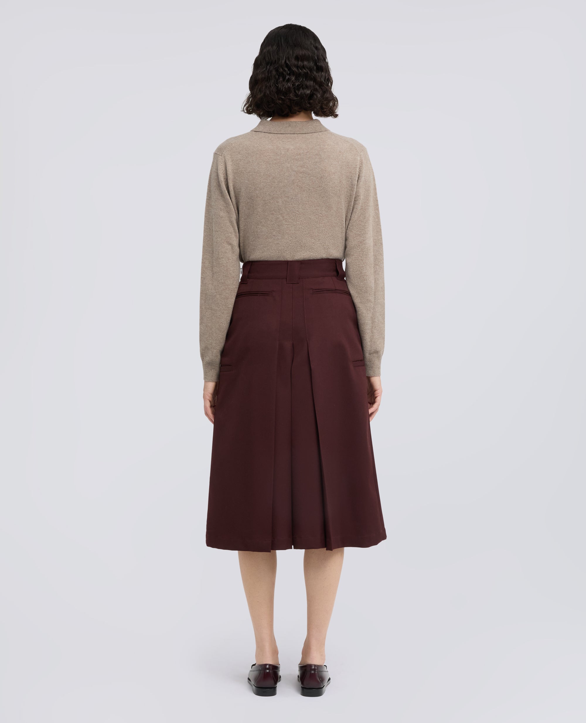 FALDA EN GABARDINA DE LANA VIRGEN - BARBERA - ASPESI