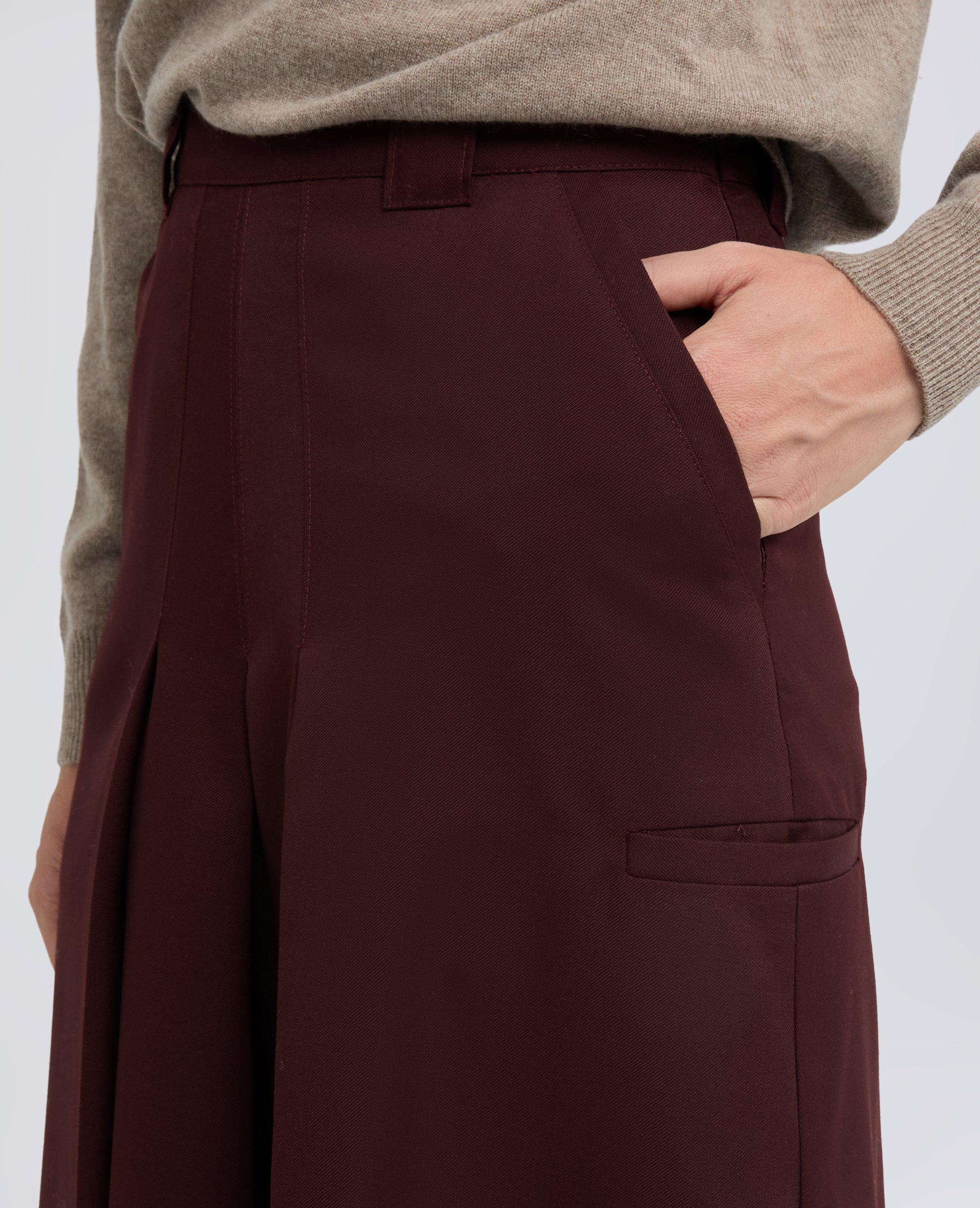 FALDA EN GABARDINA DE LANA VIRGEN - BARBERA - ASPESI