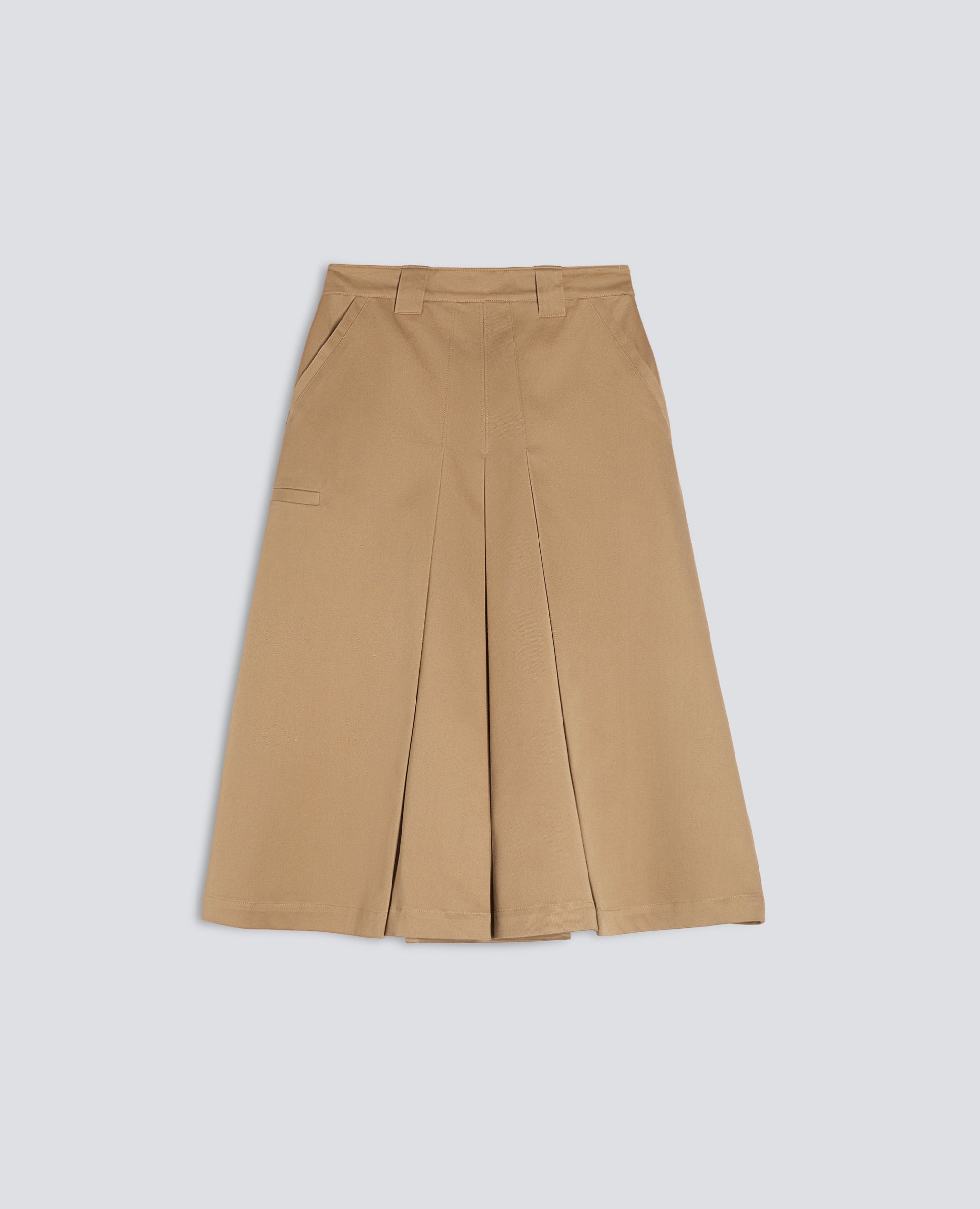 GONNA IN GABARDINE DI COTONE - BEIGE - ASPESI