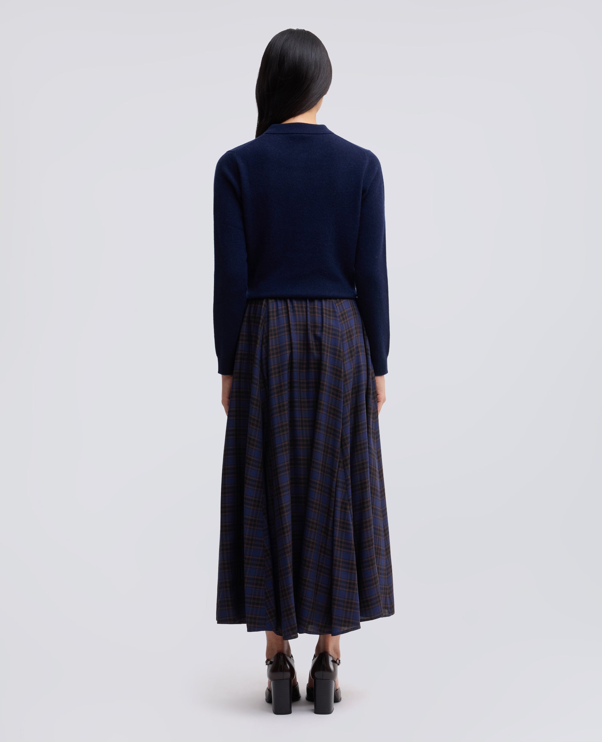 CHECK MODAL CIRCLE SKIRT - MULTICOLOR - ASPESI