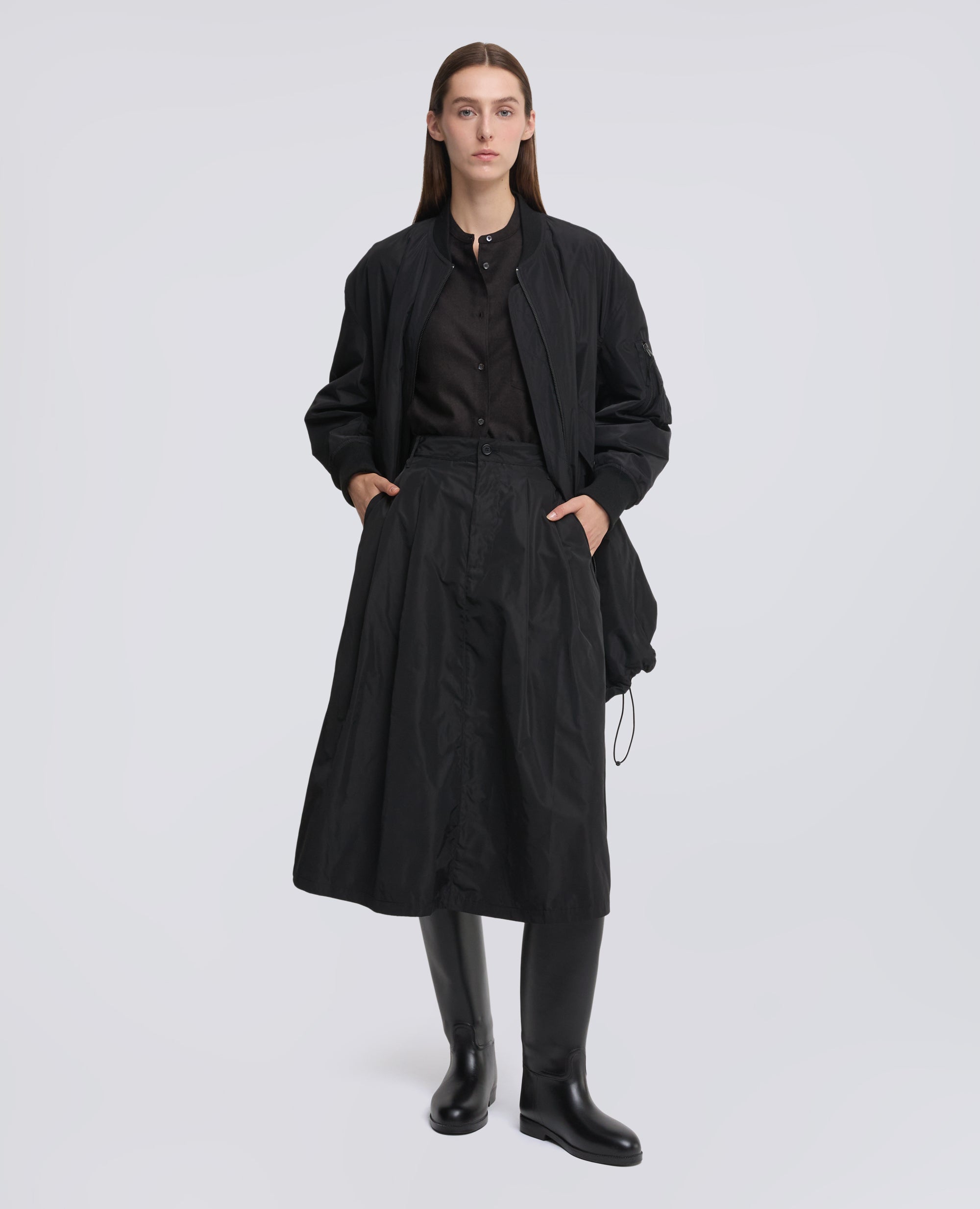 CAMICIA IN FLANELLA DI LANA E CASHMERE - MARRONE - ASPESI