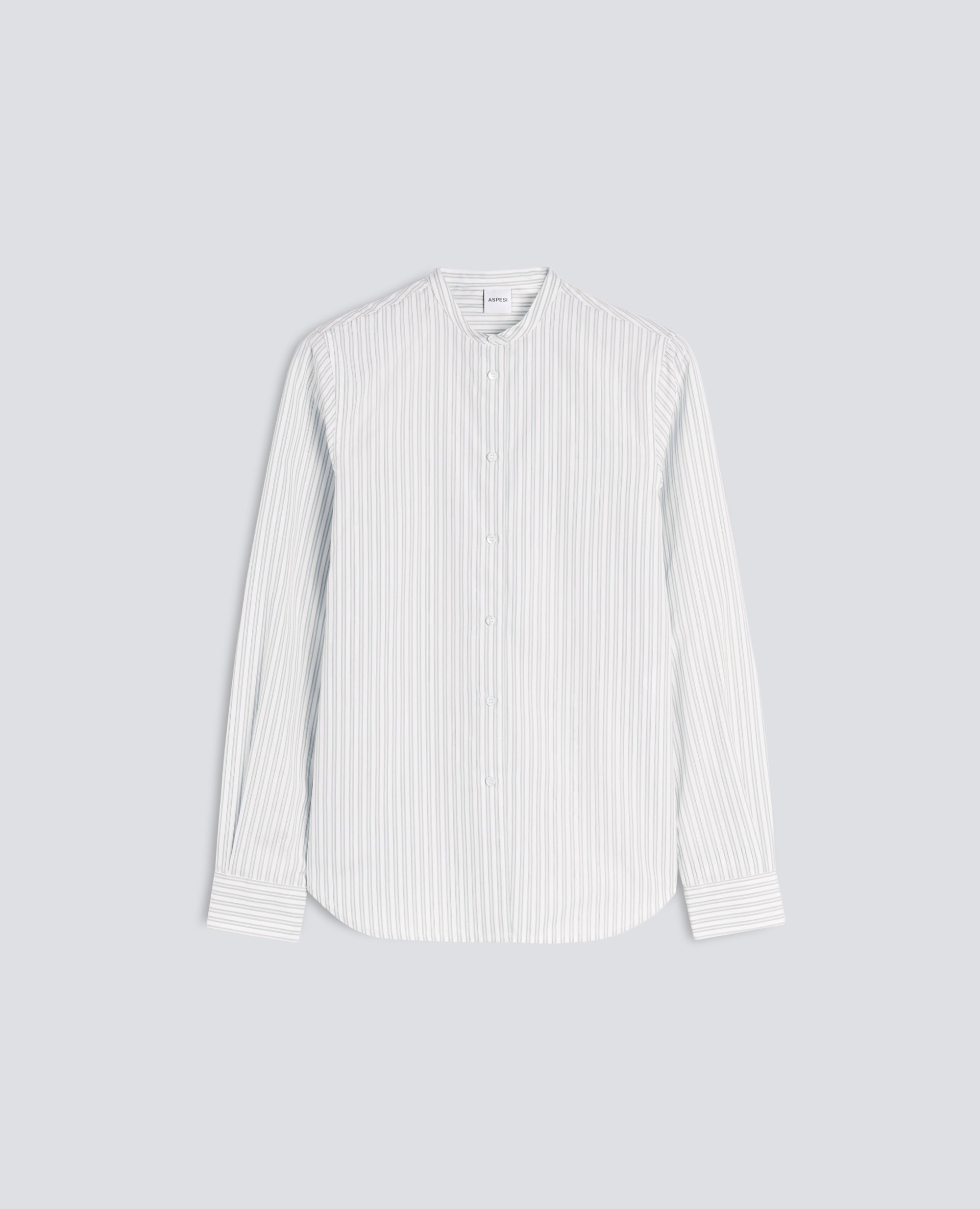CAMICIA IN POPELINE DI COTONE CON COLLO BUTTON DOWN - VERDE - ASPESI