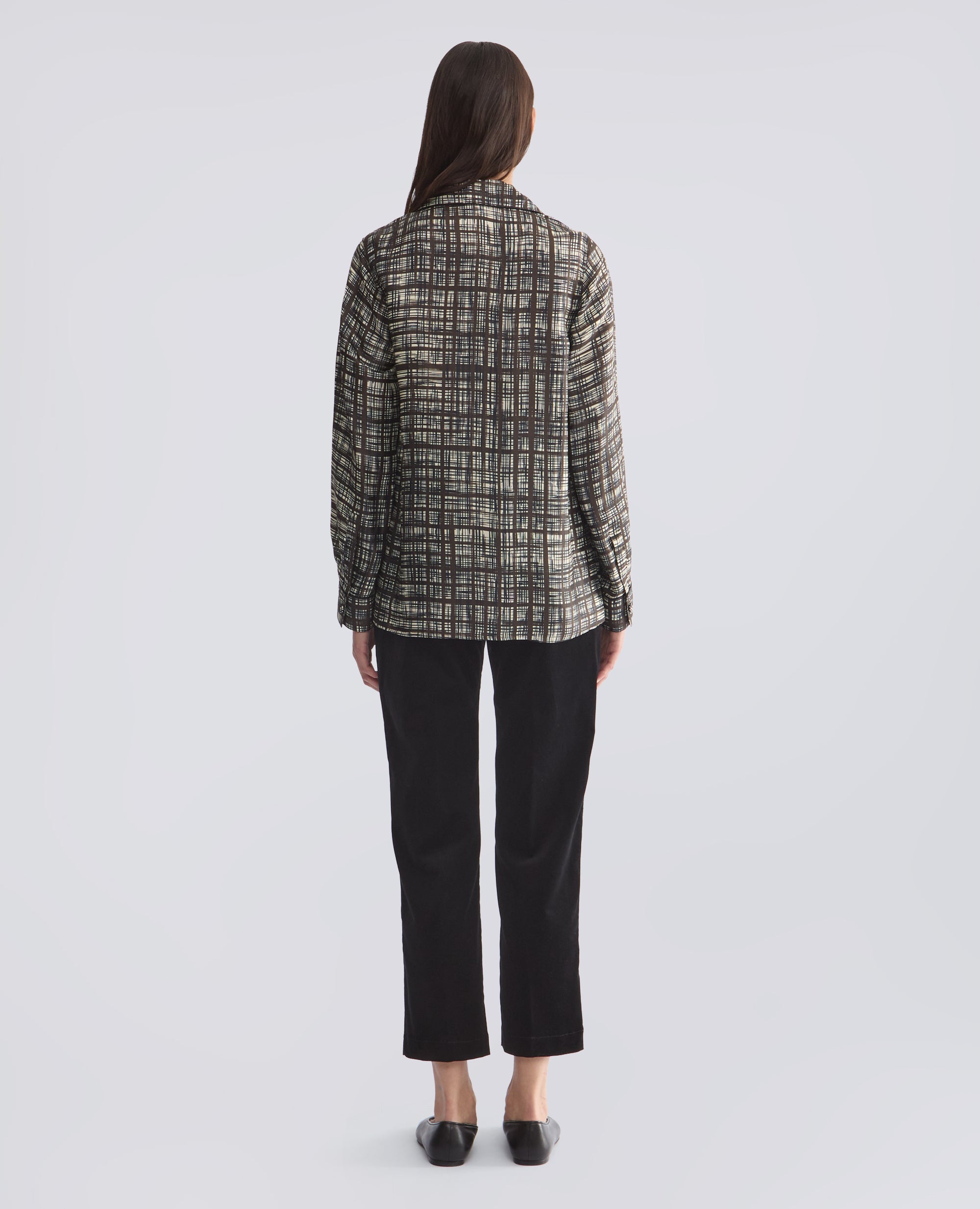 CAMICIA PIGIAMA IN TWILL DI VISCOSA E SETA STAMPATO - MULTICOLOR - ASPESI