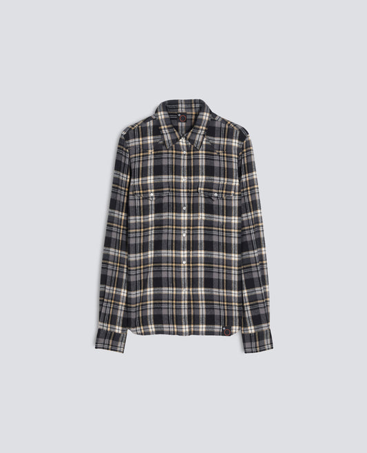 BRUSHED COTTON TWILL SHIRT - MULTICOLOR - ASPESI