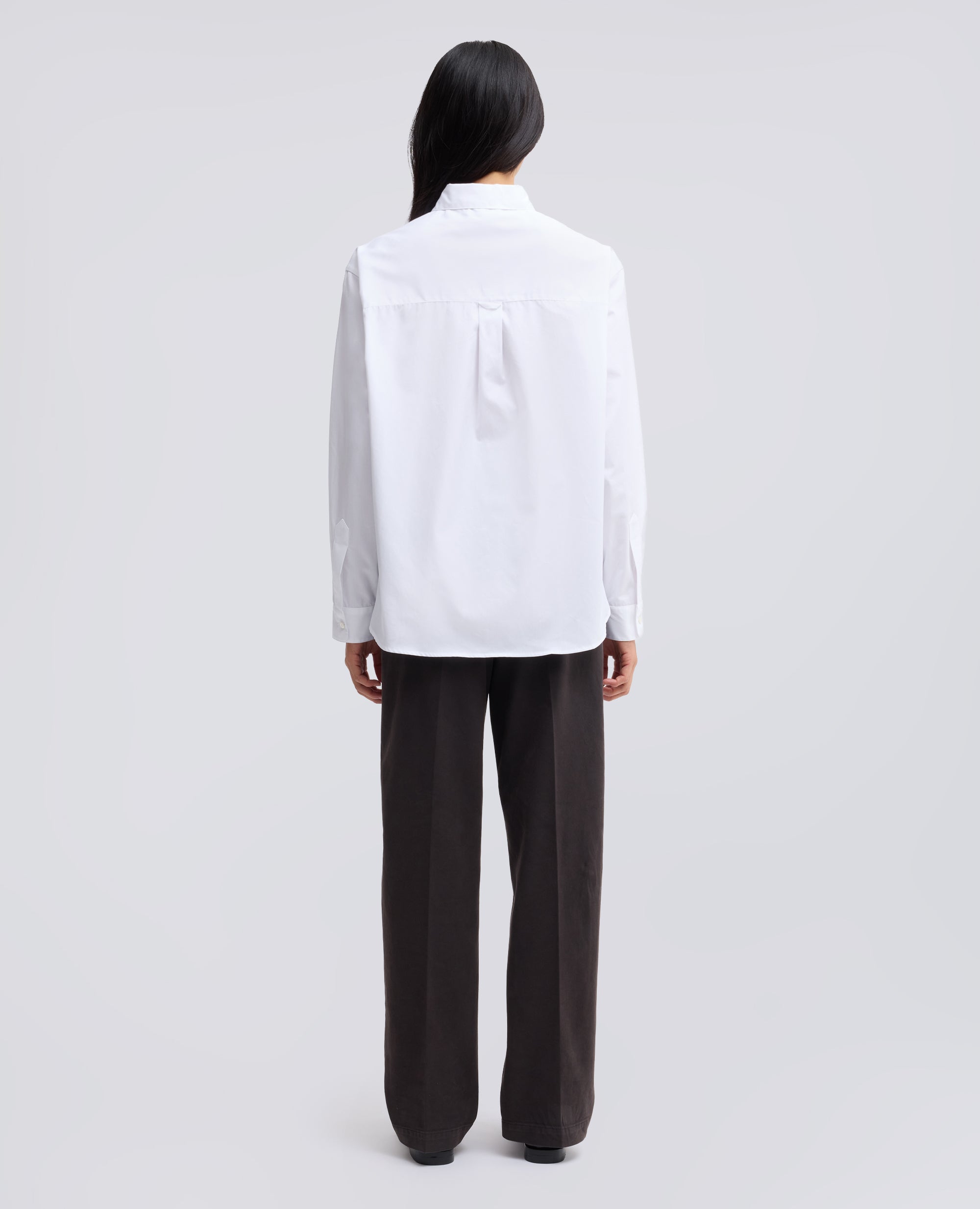 CAMICIA BOXY IN POPELINE DI COTONE - BIANCO - ASPESI