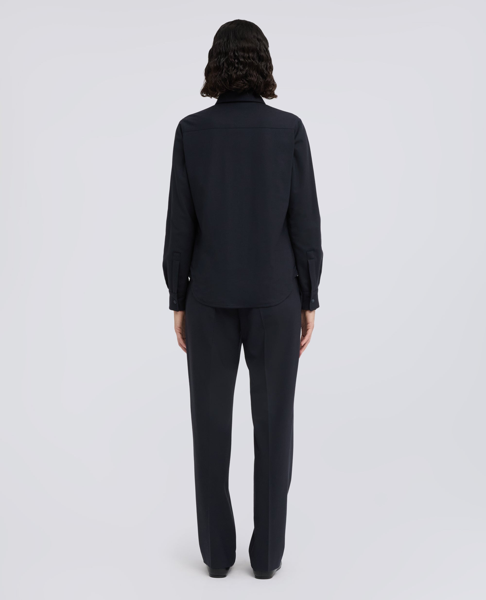 GIACCA CAMICIA -GLUE- IN FLANELLA TECNOLANA COMFORT - BLAU - ASPESI