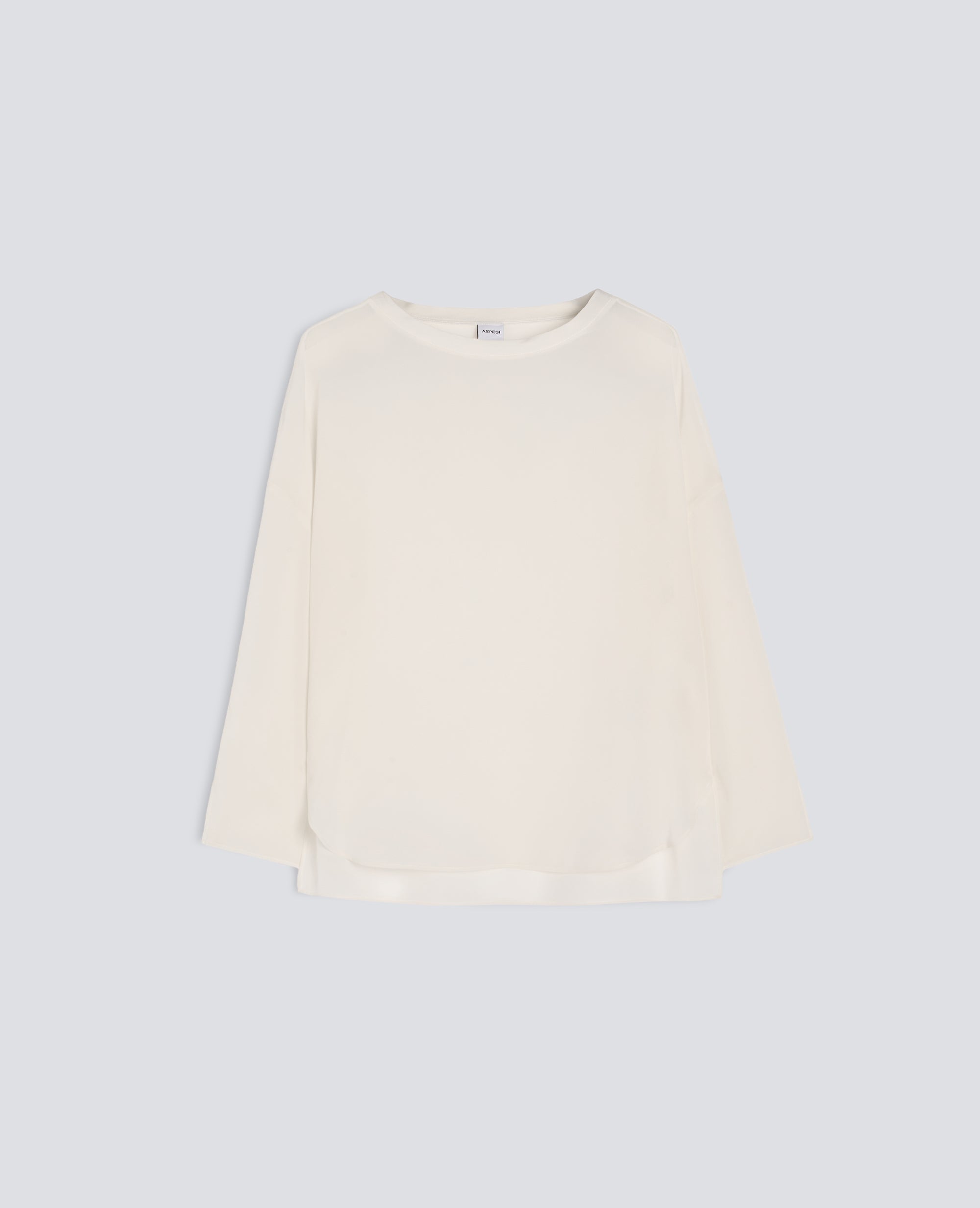 TOP IN CREPE DE CHINE DI SETA UNITO - NATURALE - ASPESI