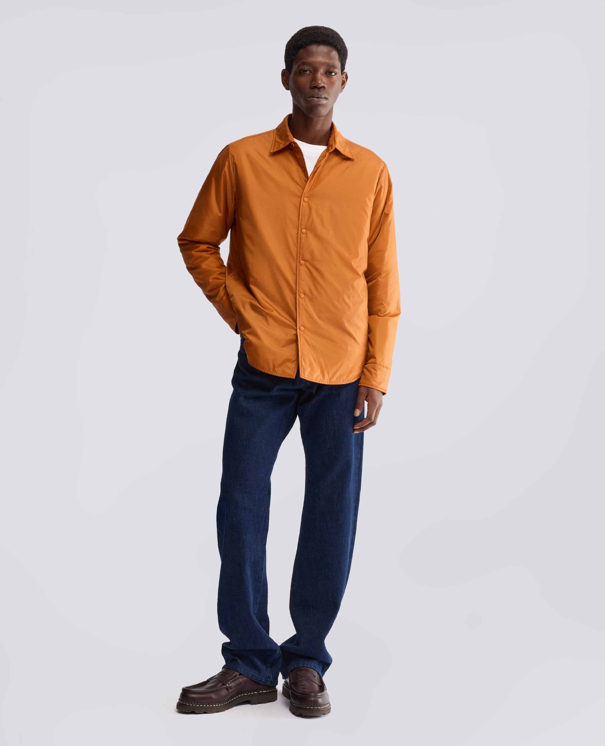 CAMICIA IN IN NYLON IMBOTTITA - ARANCIO - ASPESI