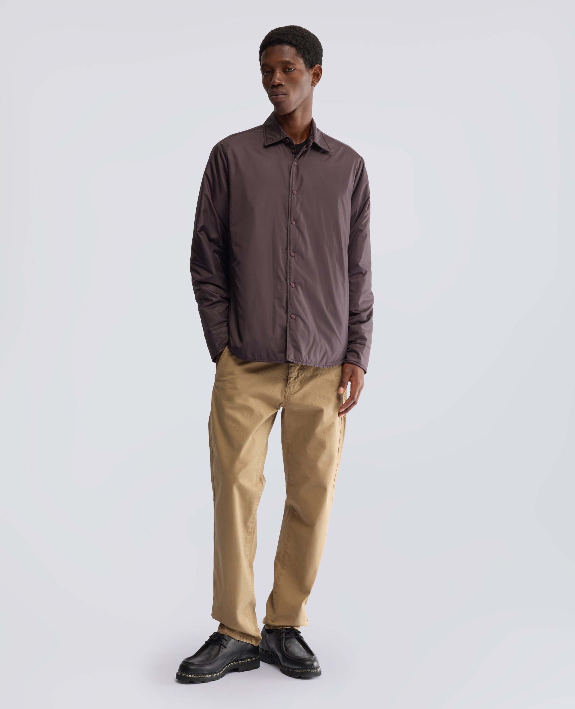 CAMISA DE NAILON ACOLCHADA - MARRON - ASPESI