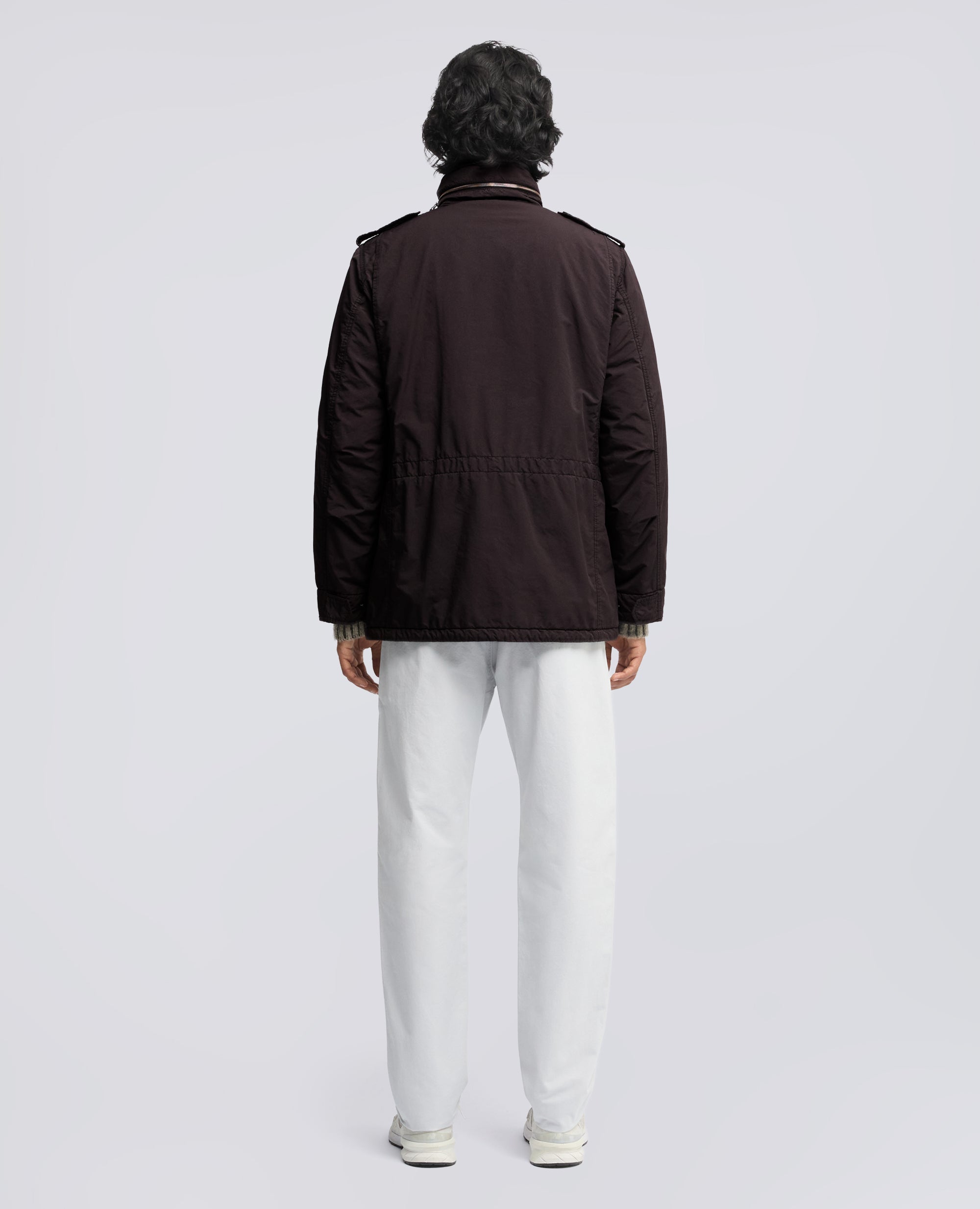 FIELD JACKET -NEW CAMP- IN MISTO NYLON TINTO CAPO - MARRONE - ASPESI