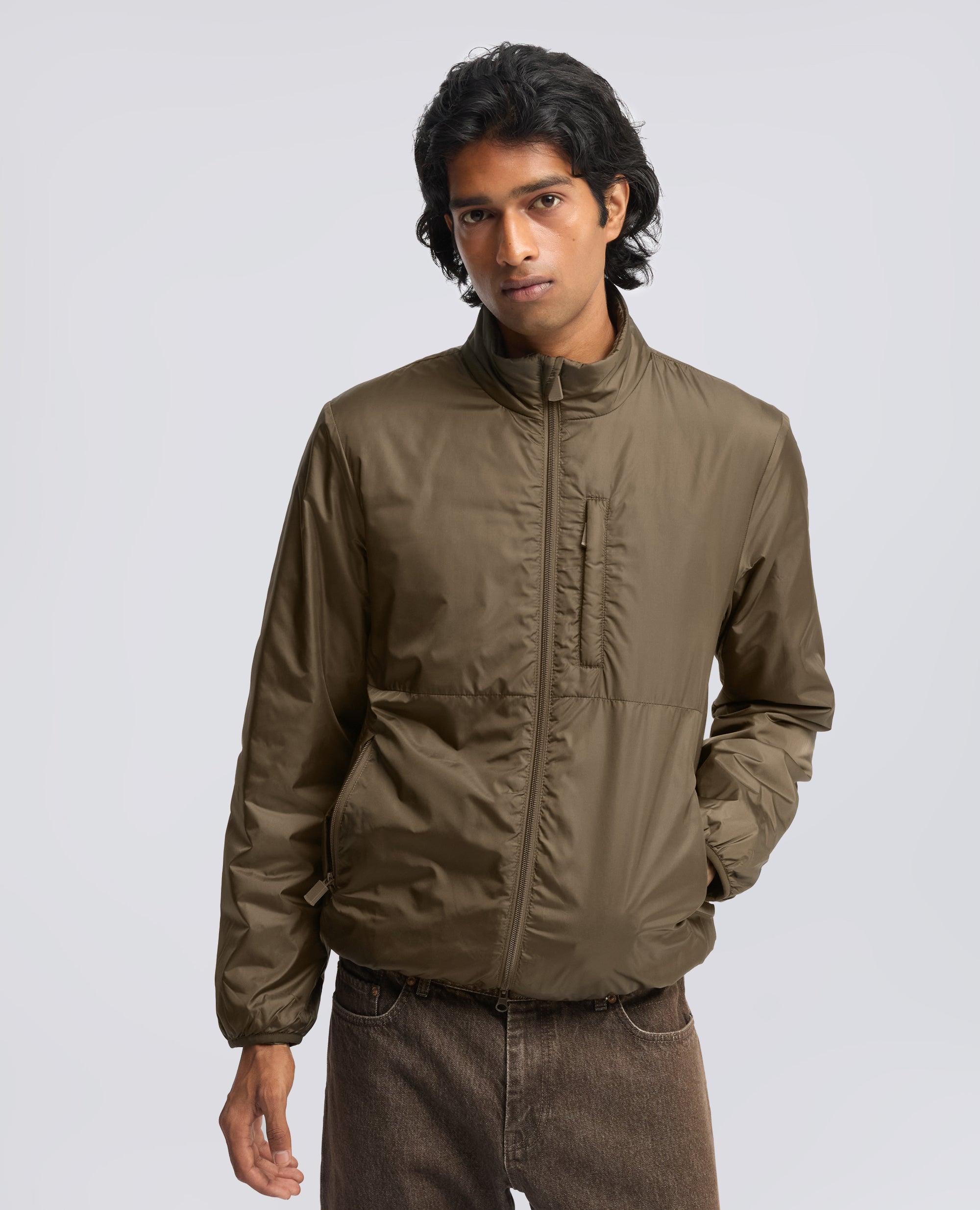 GIUBBOTTO IN NYLON IMBOTTITO CON OVATTA THERMORE - MILITAIRE - ASPESI