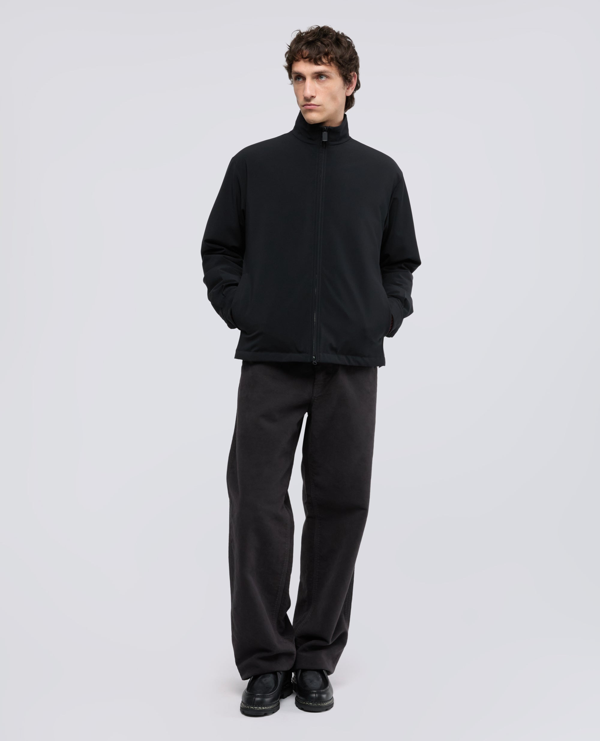 GIUBBOTTO TWILL DI POLIESTERE - NERO - ASPESI