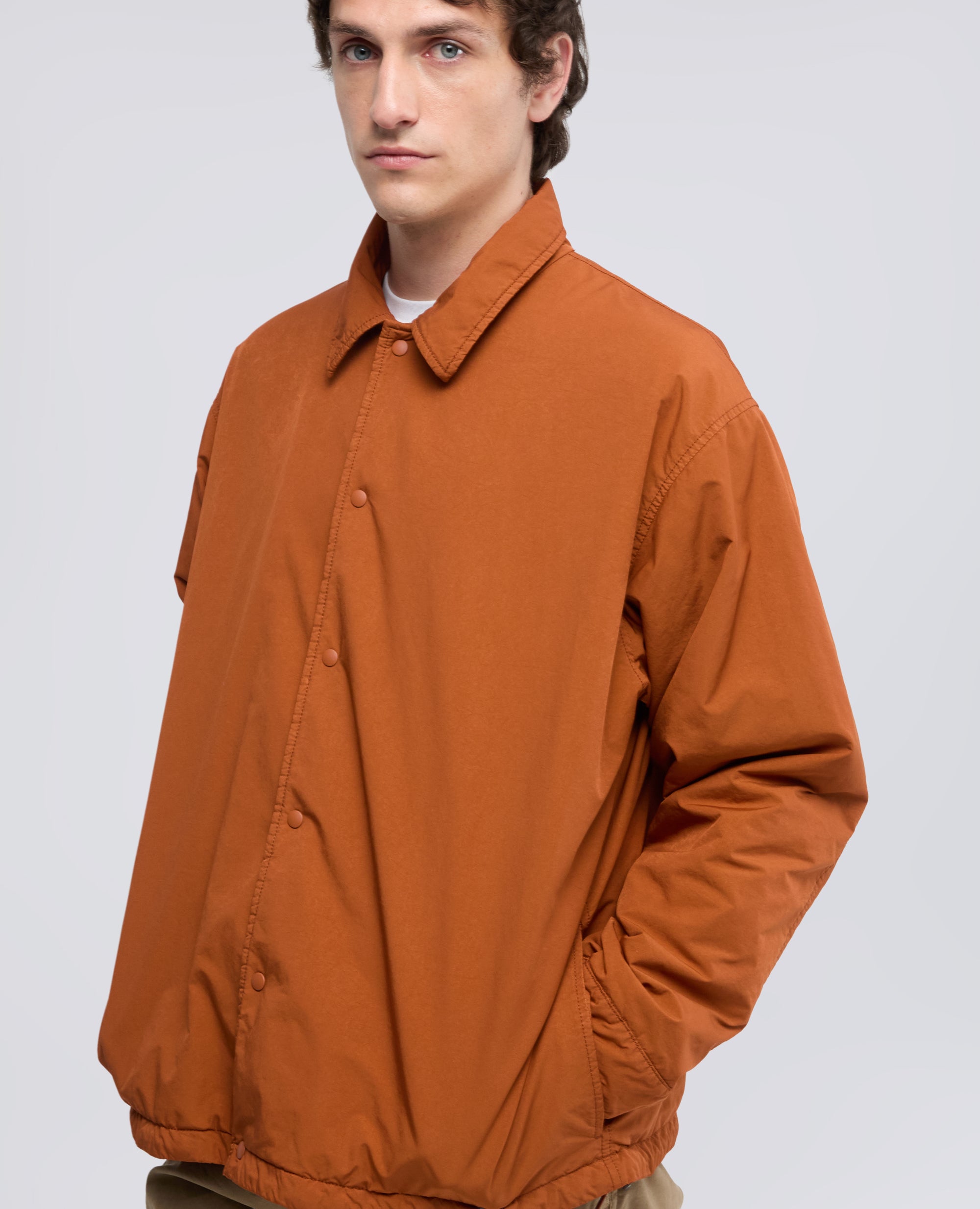 HEMD AUS EINER WASSERABWEISENDEN NYLONMISCHUNG - ARANCIO - ASPESI