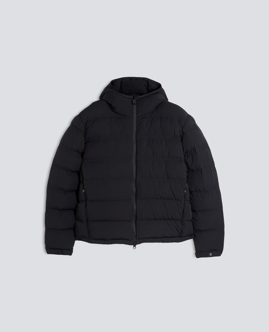 GIUBBOTTO IN NYLON IMBOTTITO CON CAPPUCCIO - NERO - ASPESI
