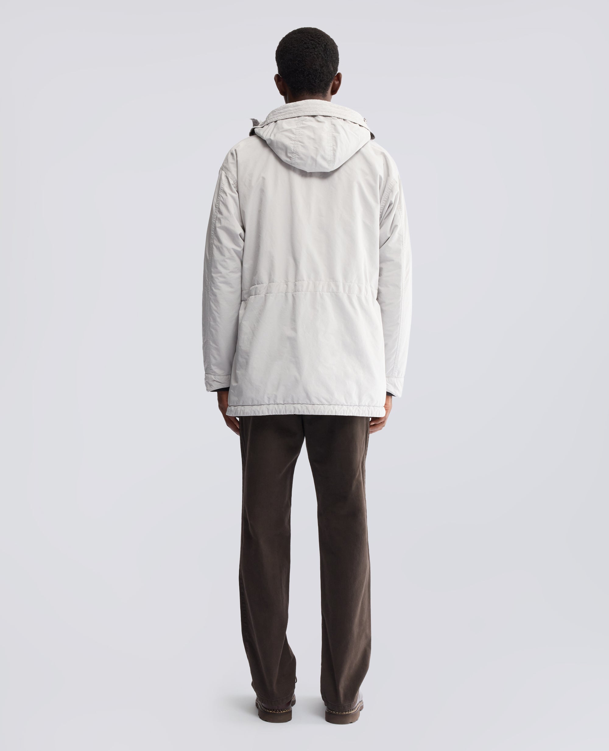 PARKA IN MISTO NYLON COMPATTO, TINTO CAPO - GRIGIO - ASPESI
