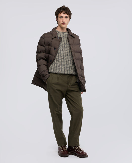 CAPPOTTO IN MICROFIBRA CON IMBOTTITURA - MARRONE - ASPESI