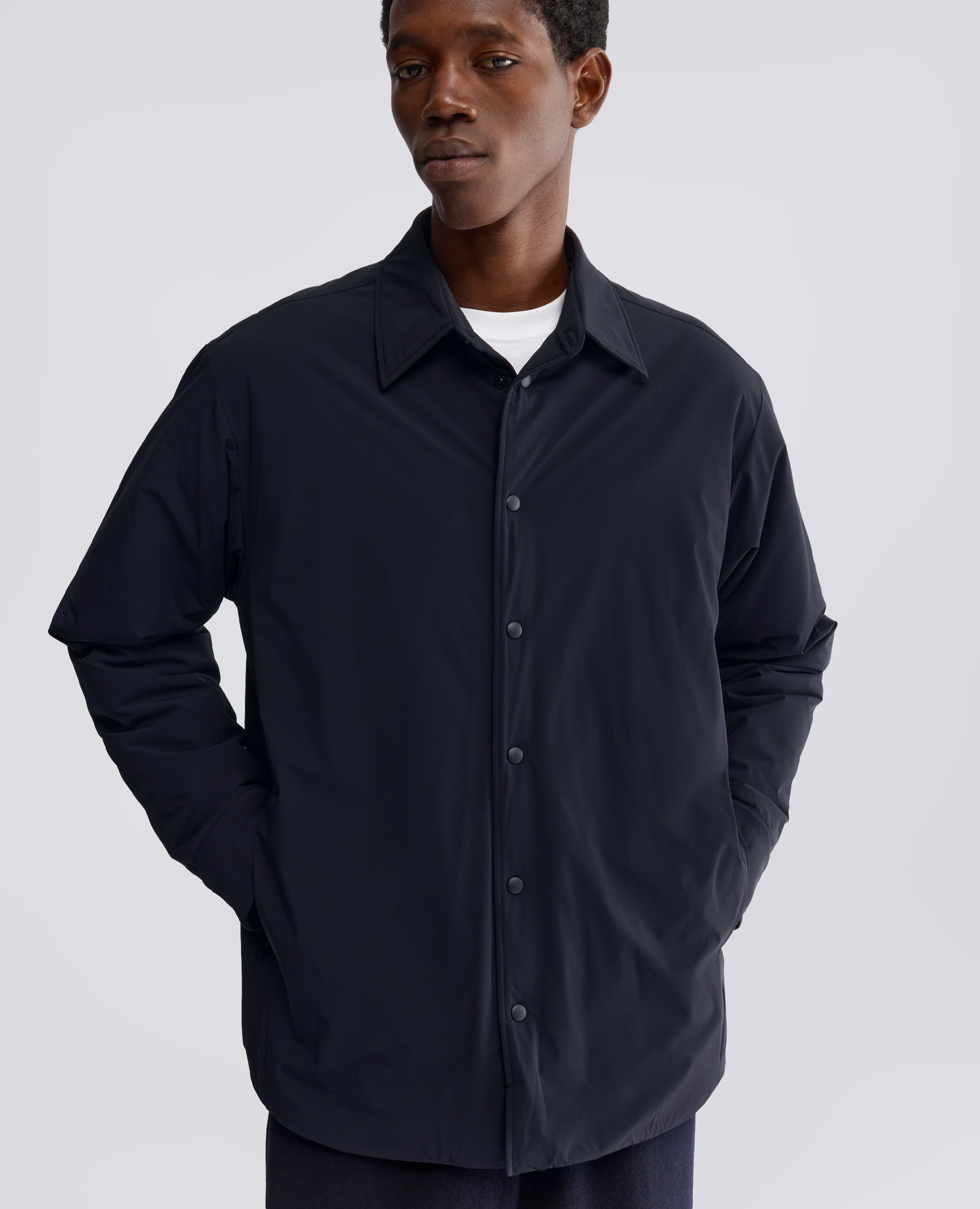 CAMICIA IN NYLON COMFORT IMBOTTITA - BLU - ASPESI
