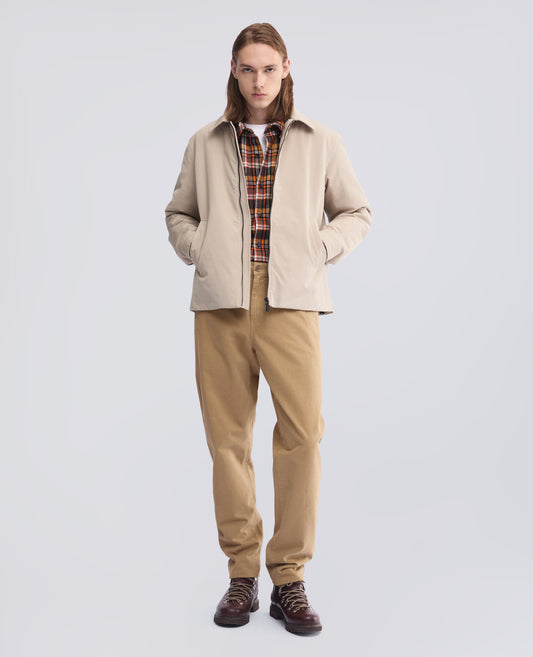 BLOUSON EN TOILE DE COTON MELANGE AVEC OUATE THERMORE® - BEIGE - ASPESI