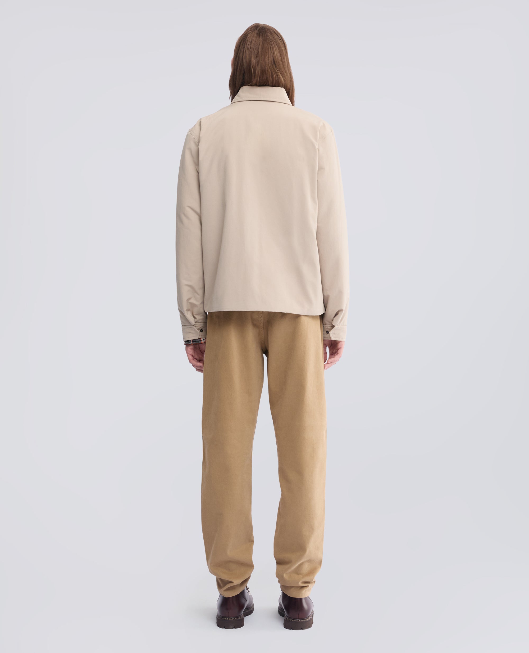 GIUBBOTTO IN TELA DI MISTO COTONE CON OVATTA THERMORE® - BEIGE - ASPESI