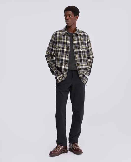 NYLON COMFORT TREKKING TROUSERS - BLACK - ASPESI