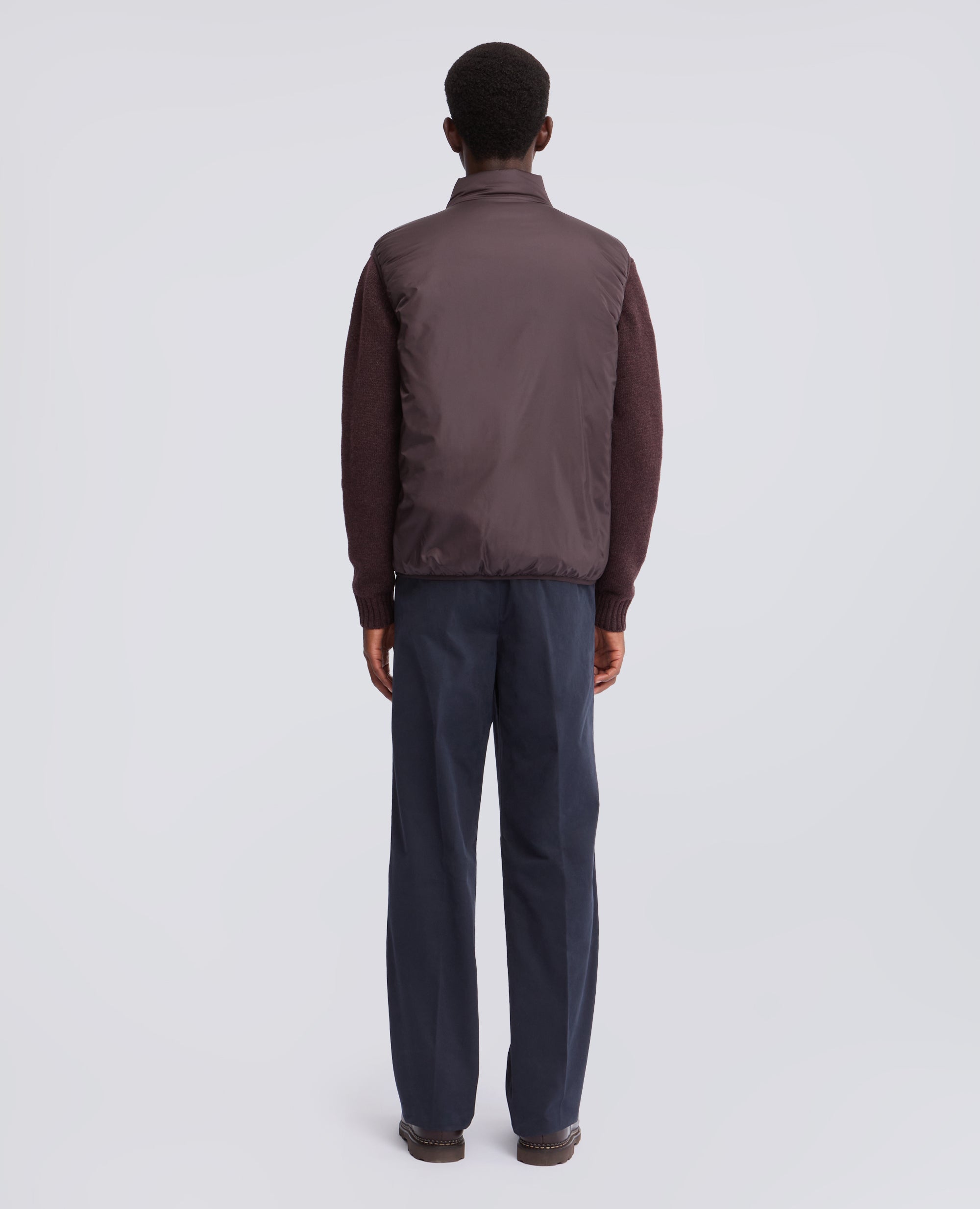GILET JIL IN NYLON - MARRONE - ASPESI