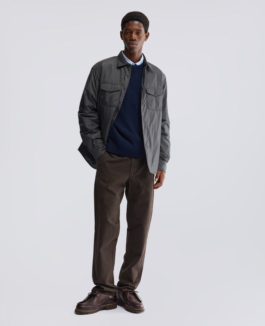 13PIU NYLON SHIRT WITH THERMORE® WADDING - GREY - ASPESI