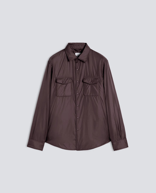 13PIU NYLON SHIRT WITH THERMORE® WADDING - BROWN - ASPESI