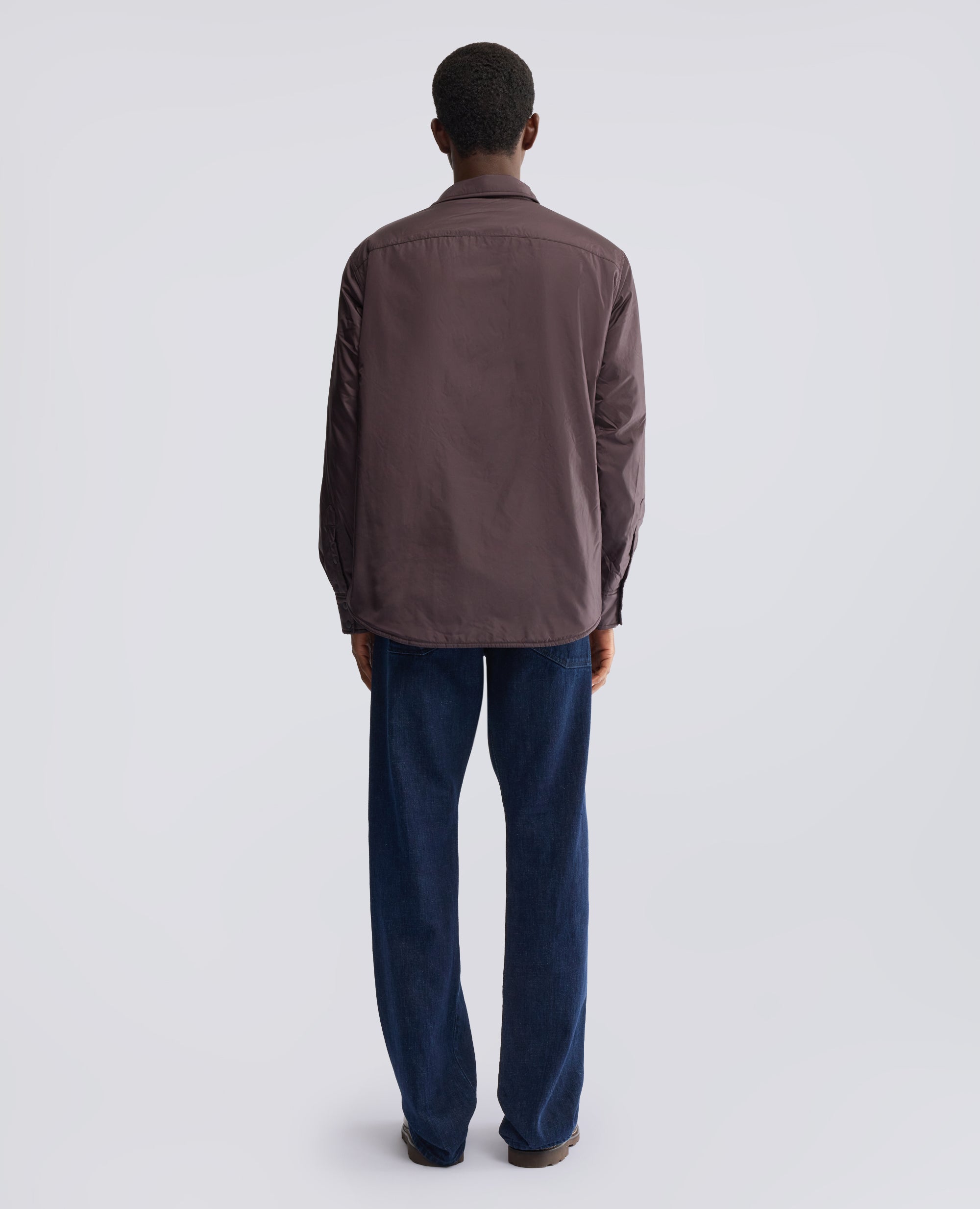 CAMICIA 13PIU IN NYLON CON OVATTA THERMORE® - MARRONE - ASPESI