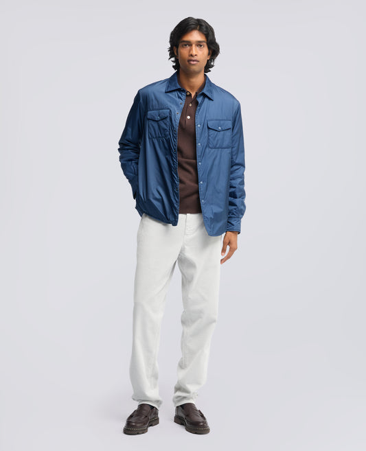CAMISA 13PIU DE NAILON CON GUATA THERMORE® - AZUL - ASPESI