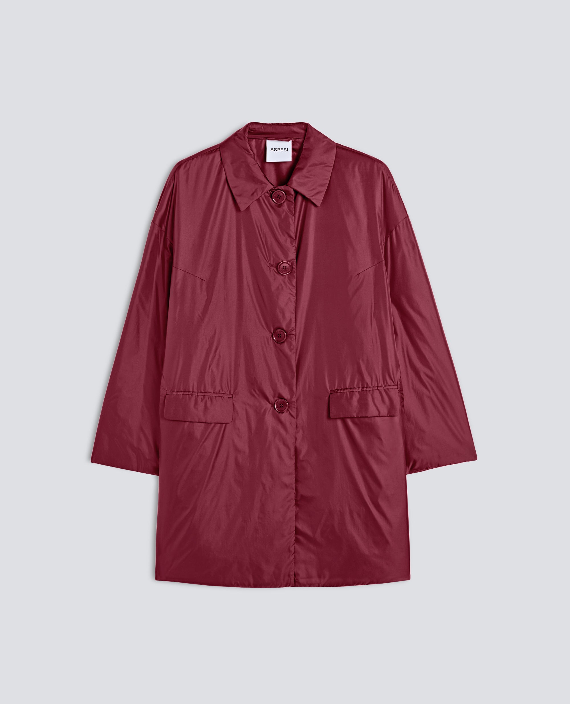 THERMORE-PADDED NYLON COAT - RED - ASPESI