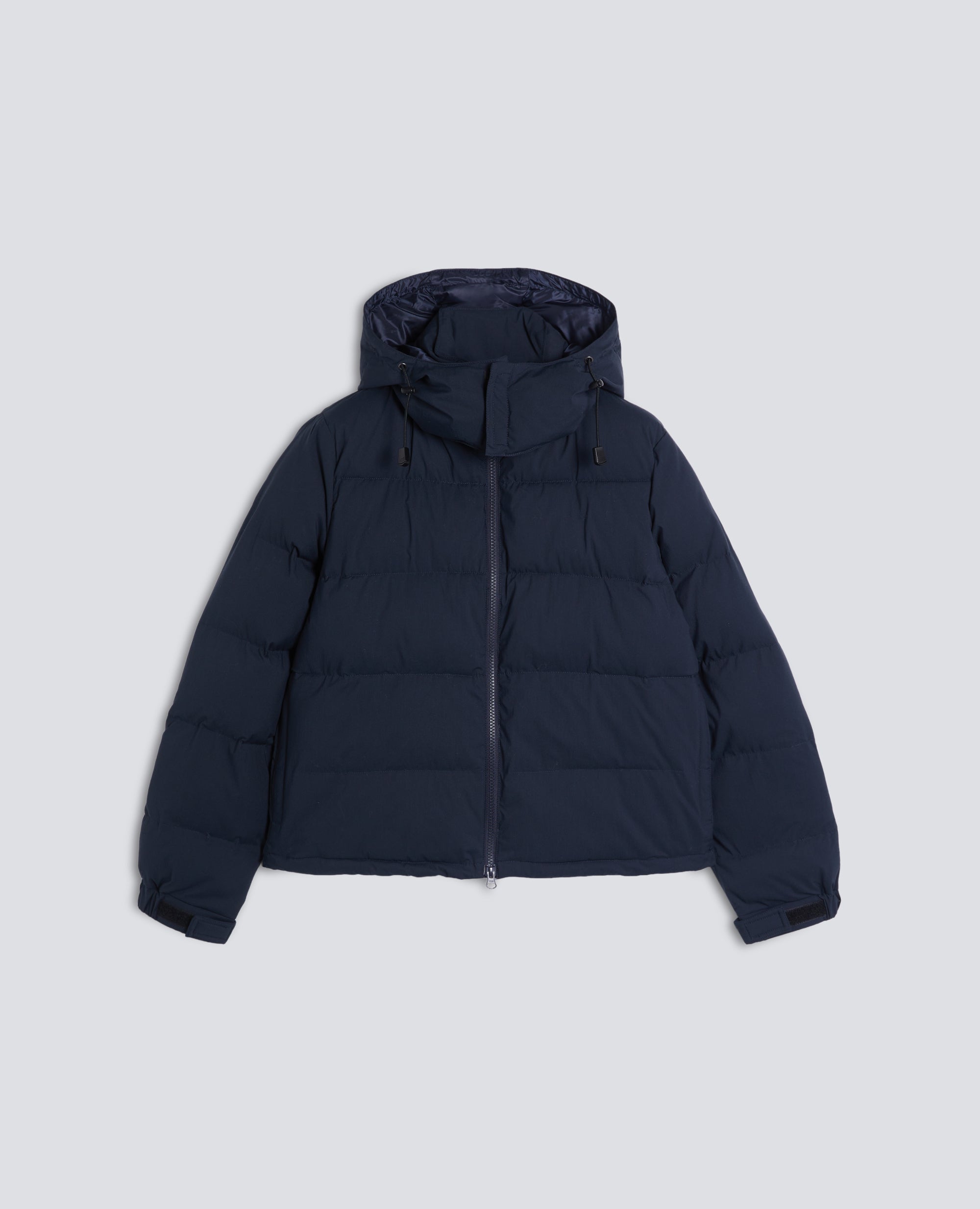 GIUBBOTTO IN POPELINE DI COTONE E NYLON - BLU - ASPESI